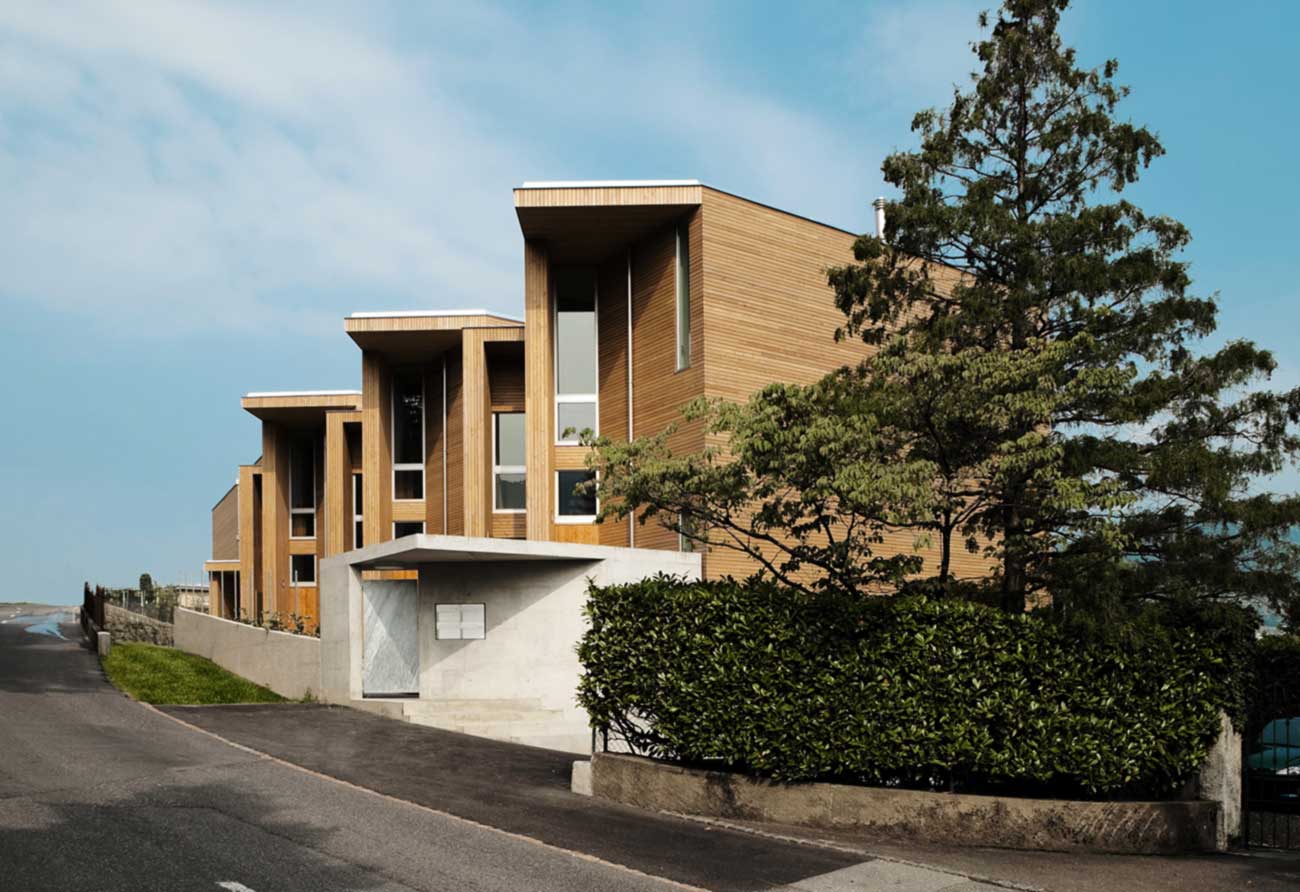 Street view of beautiful houses with modern front elevation, showcasing interior design vibes in Ras Al Khaimah.