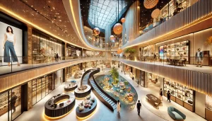 Functional and aesthetic Mall and Retail Space Design attracting shoppers.