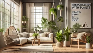 Interior design with plants: A stylish and natural way to enhance spaces, adding greenery for a fresh, vibrant ambiance in your home or office.